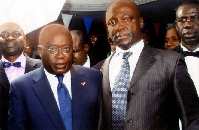 Tom OB with the President of Ghana
